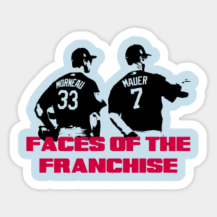 Mauer & Morneau Faces of the Franchise Sticker